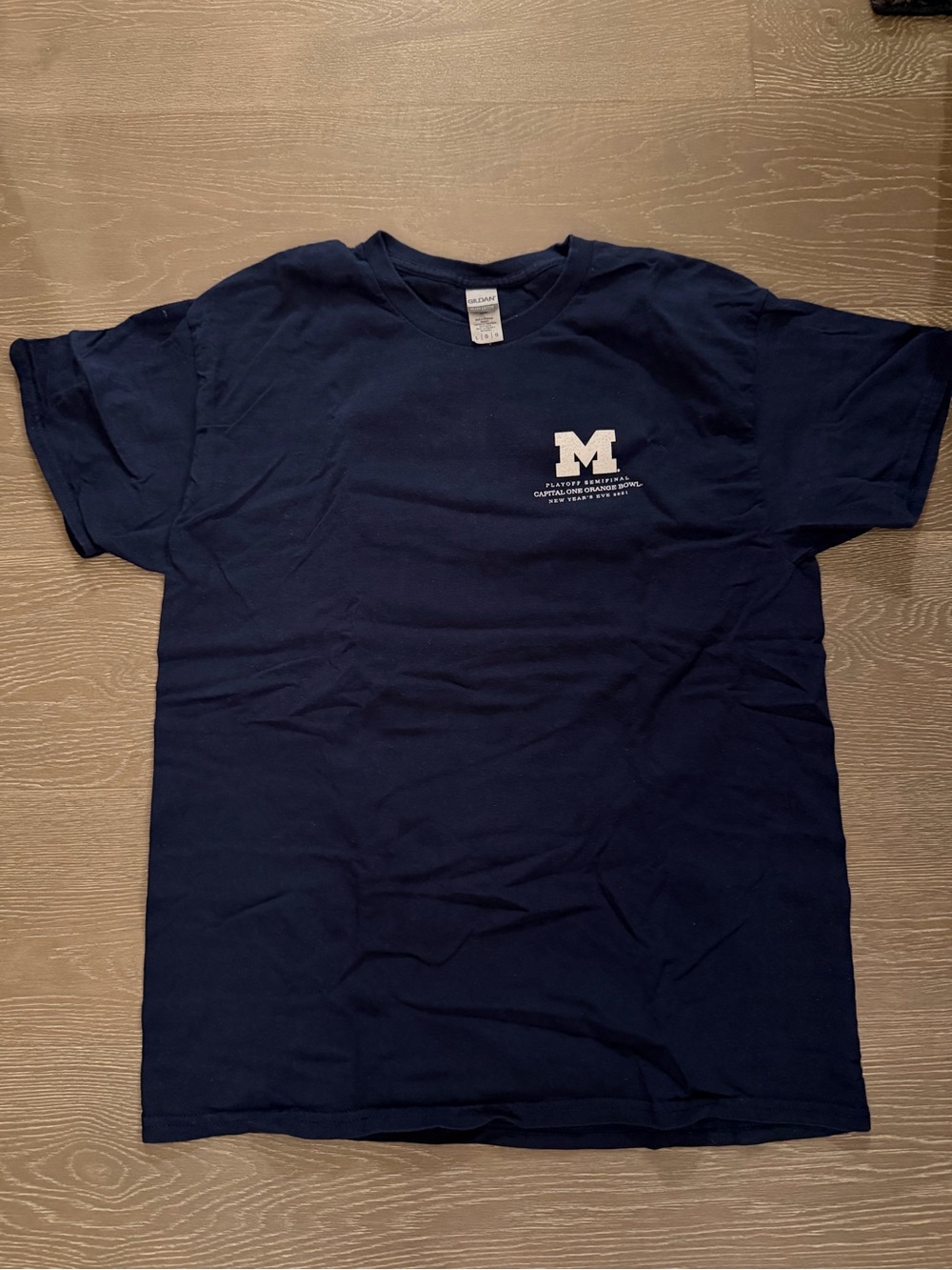 Michigan Capital One Bowl game t-shirt size large